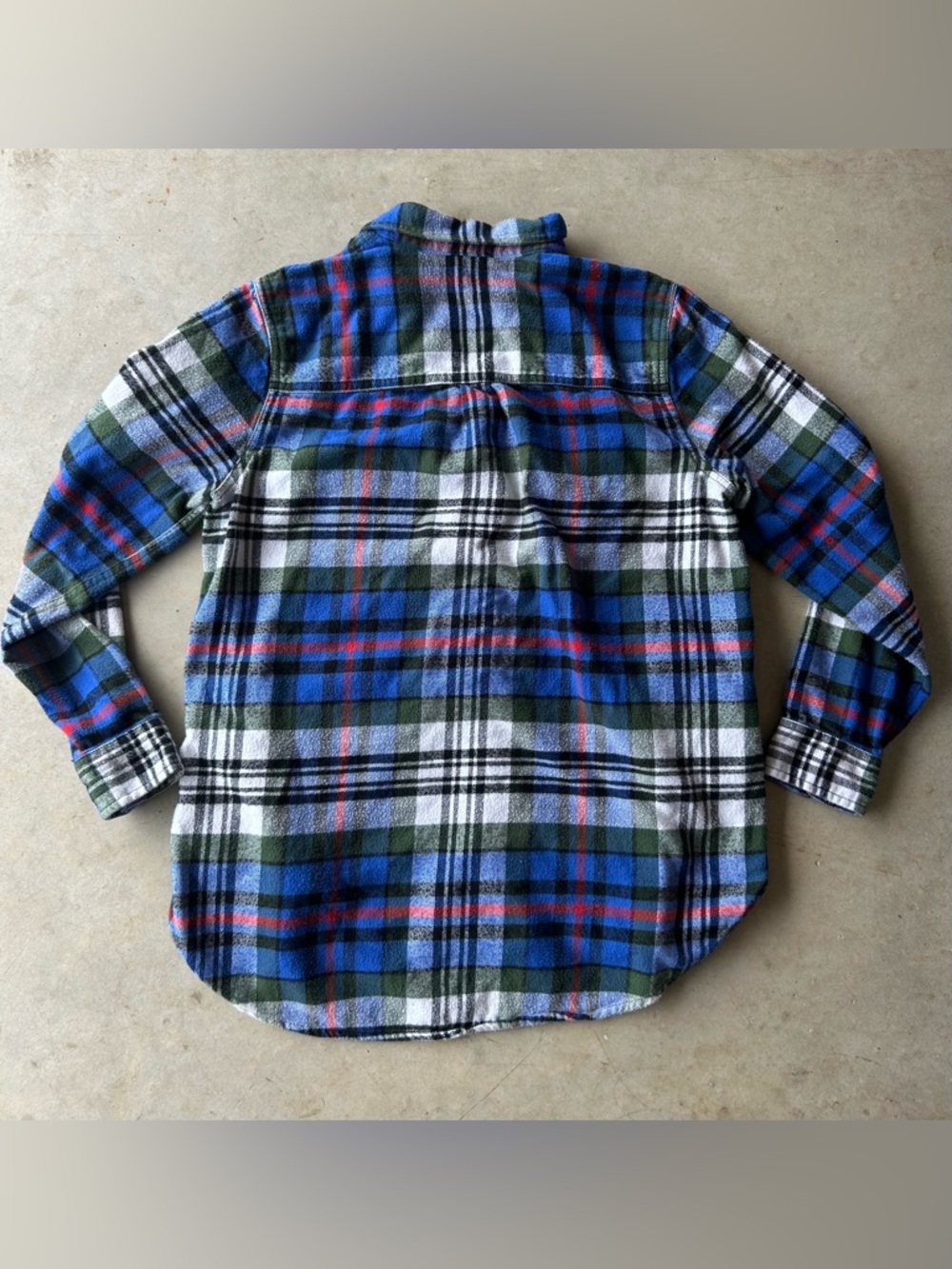 Madewell Women’s Blue Green White Plaid Button-Down Shirt - Picture 6 of 6